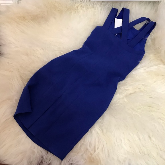 HUGO BOSS DAPHIMA CRISS CROSS SLEEVELESS DRESS - Picture 6 of 8